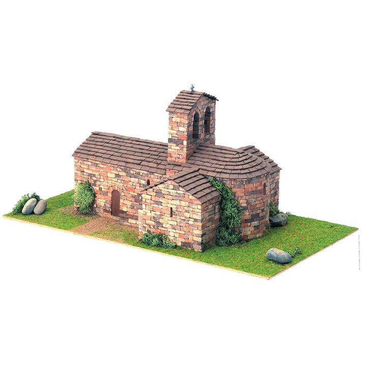 Църква Domus kits Романика 1, Макет с истински тухли, St. Pere d´Auira, Многоцветна