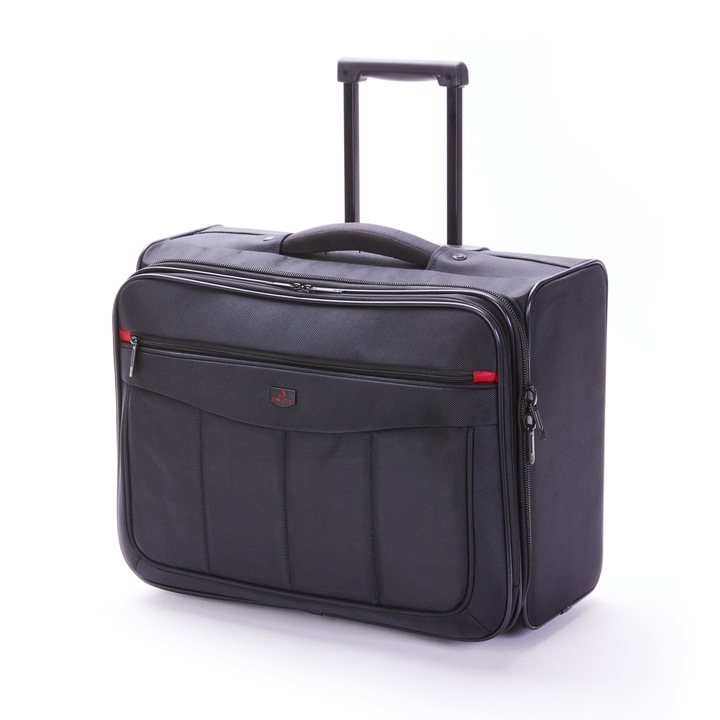 Davidts Monte Carlo 17" gördülő aktatáska, nylon 1680D, fekete