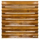 Set 25 buc, Sipca Metalica gard Simetrica, 160 x 11.5 cm, Stejar Striat - Imitatie Lemn Dublu, Top Profil Sistem