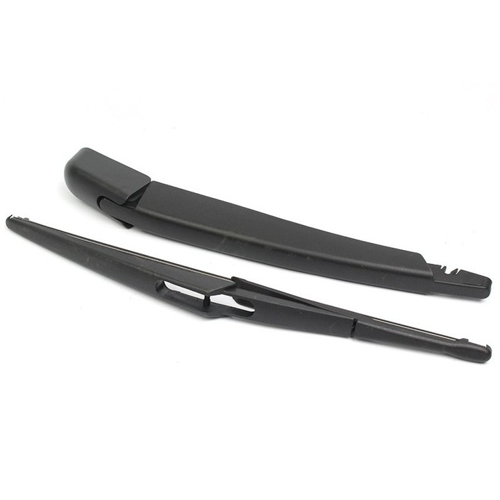 Set brat stergator spate cu lama, Plastic, Compatibil cu RENAULT CLIO II 2, Negru