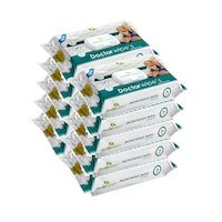 Set 10 x Servetele umede incontinenta Doctor Wipe's, PH neutru, 72 buc