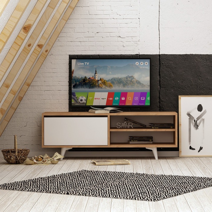 Comoda TV, Maku, Natural, 120 x 47 x 35 cm