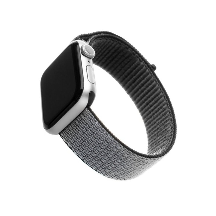 Автентична висококачествена каишка за Apple Watch, 38-40 мм, кафяво със сиво