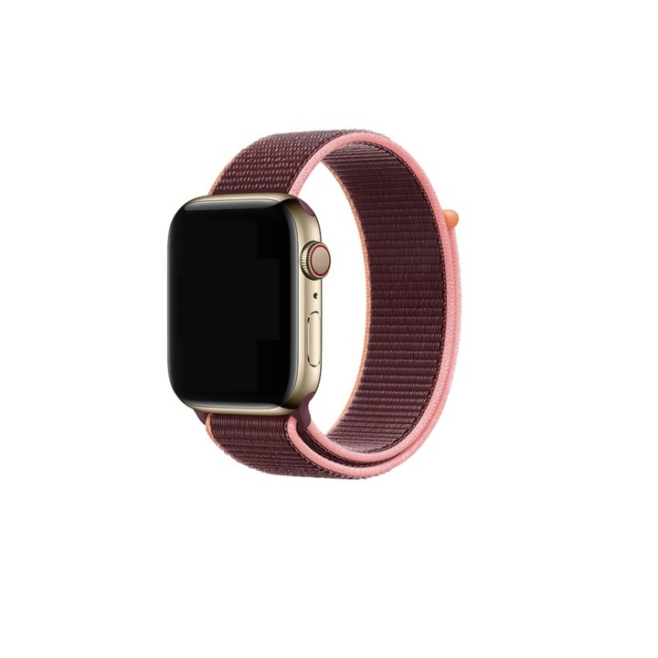 Каишка от автентичен плат Plum за Apple Watch, 38-40 мм
