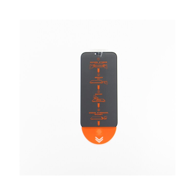 Folie Sticla Securizata Upzz Tool 9D Compatibila Cu iPhone 14 Plus, Aplicator Inclus, Privacy - AntiSpy