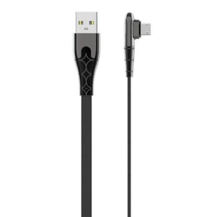LDNIO LS581 USB-A - Micro USB kábel 2.4 A 1m fekete (5905316144064) (LS581 micro)