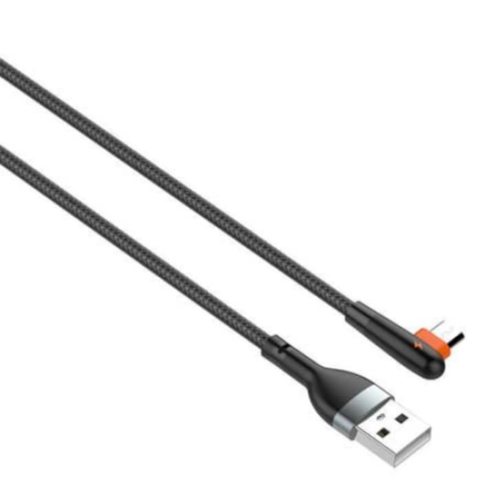LDNIO LS561 USB-A - Micro USB kábel 2.1 A, 1m fekete (5905316143944) (LS561 micro)