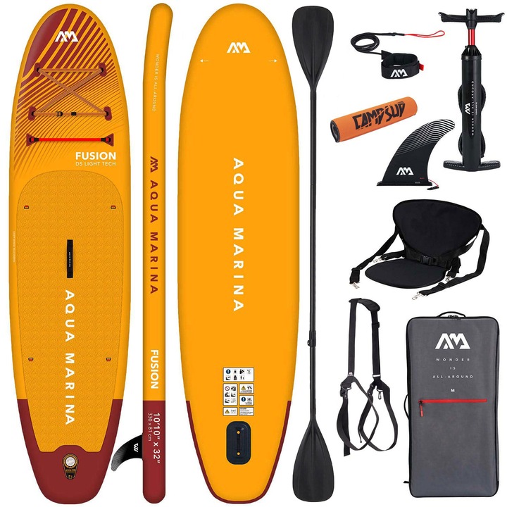 Set placa gonflabila SUP Aqua Marina FUSION 10'10" BT-23FUP 330 x 81 x 15 cm Super Combo