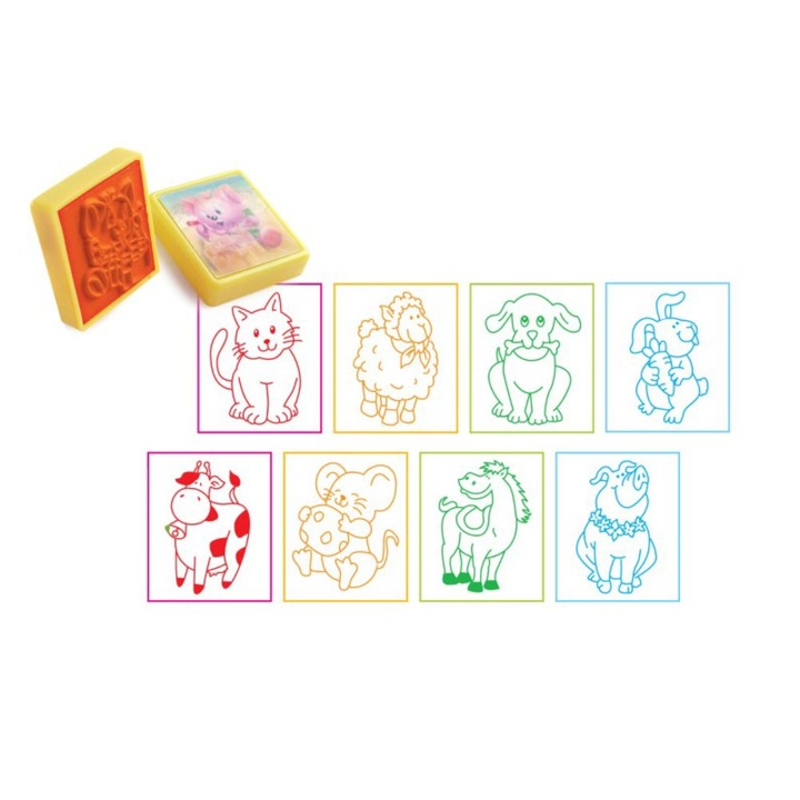 Stampila Tusata Daco, Model Ograda Vesela, Material Plastic, Dimensiuni 2.4x2.9 cm