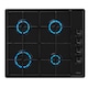 Plita pe gaz Teka HLX 640 KBC0E BK, 4 ochiuri, 60 cm, gratare metal, Email negru