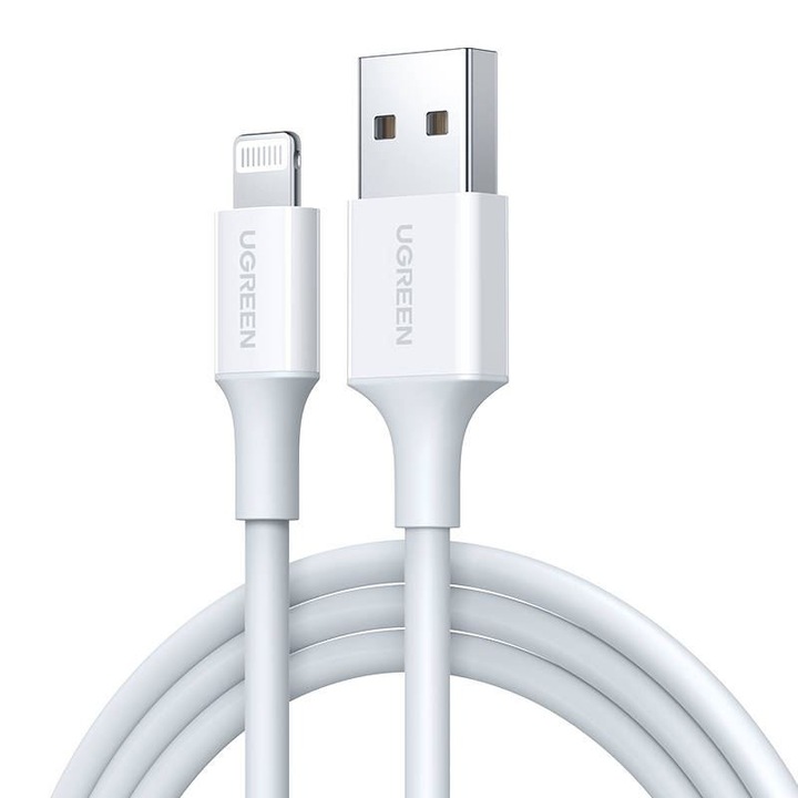 UGREEN US155 USB-A – Lightning kábel 2.4A 0.5m fehér (80313) (80313)