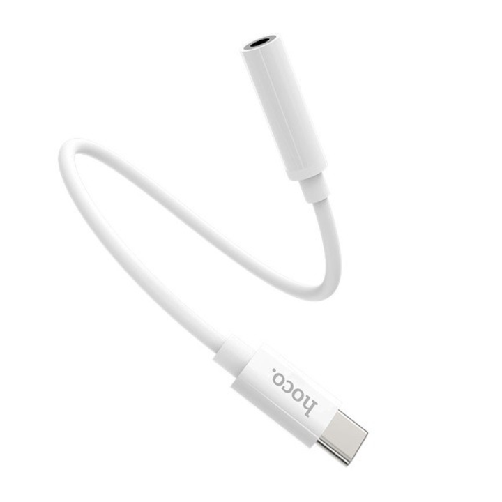 HOCO LS30 audió adapter (Type-C, - 3.5mm jack aljzat) FEHÉR (LS30)