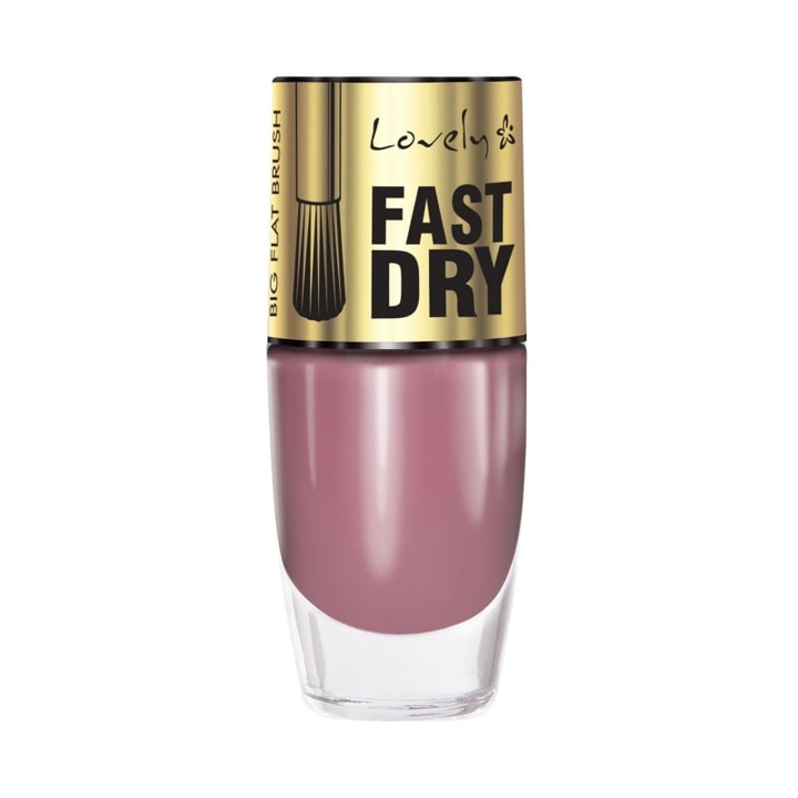 Lac de unghii, Lovely, 8ml, Roz inchis