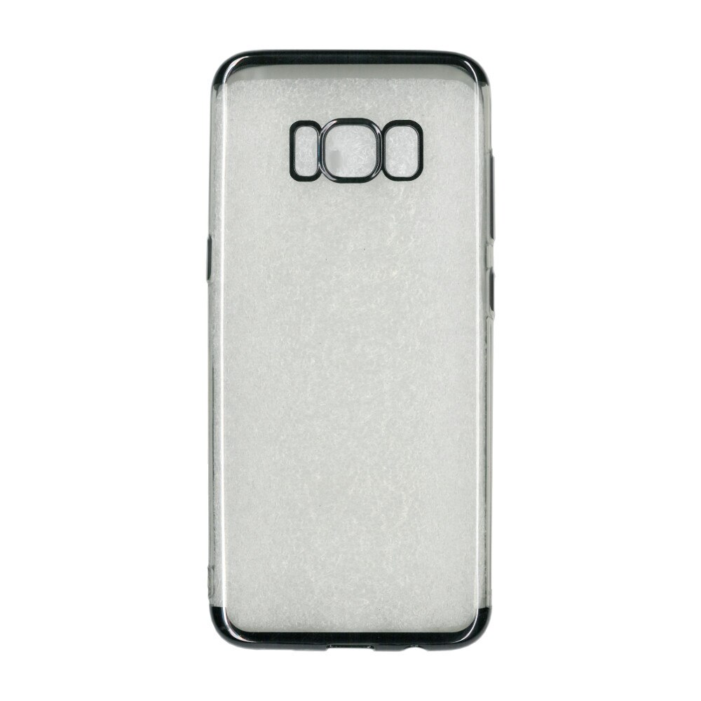 Husa din silicon Electroplating pentru Galaxy S8 Plus, contur negru