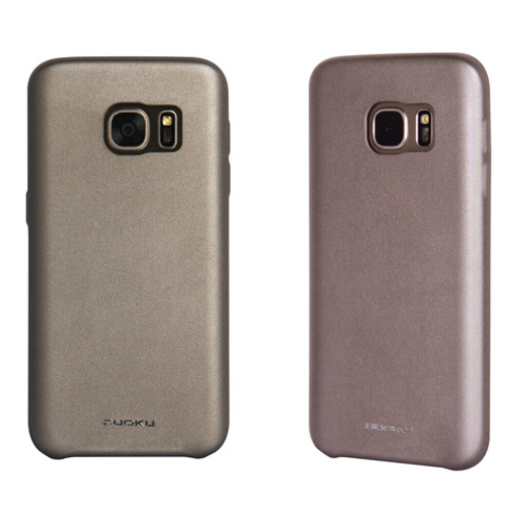 Husa carcasa din piele Nuoku Honor pentru Samsung Galaxy S7 Edge, argintiu