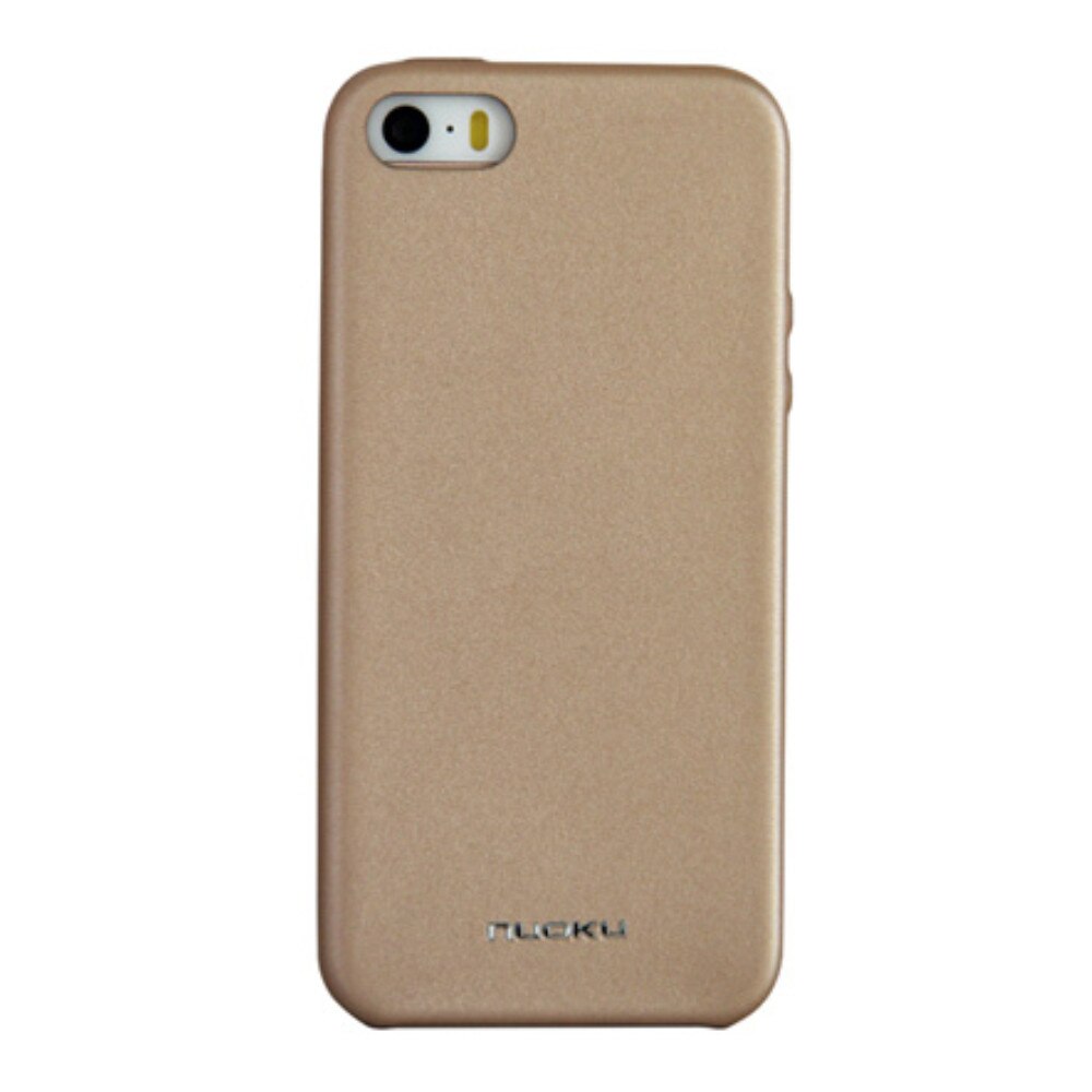 Husa carcasa din piele Nuoku Honor pentru iPhone 5/5S/SE, auriu