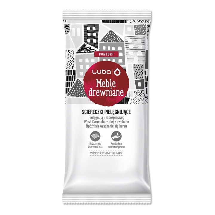 Servetele umede pentru mobilier din lemn Luba, Comfort, 32 buc