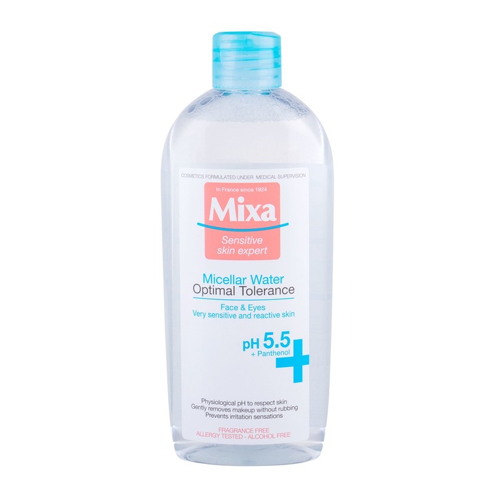 Apa micelara pentru piele sensibila, Mixa, 400 ml