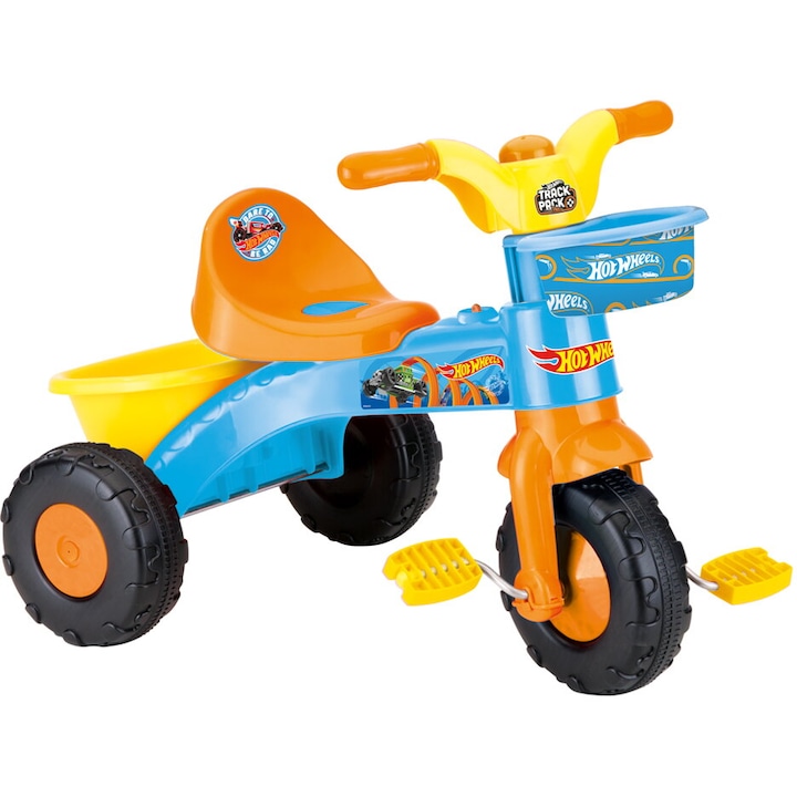 Tricicleta cu pedale Dolu - Hot Wheels