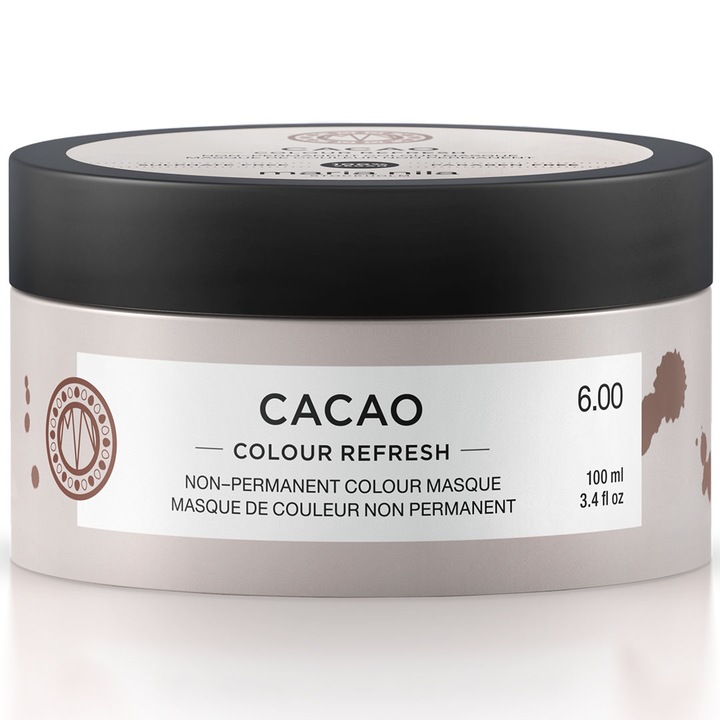 Maria Nila Colour Refresh masca hranitoare cu pigmenti colorati pentru par castaniu Cacao 100 ml