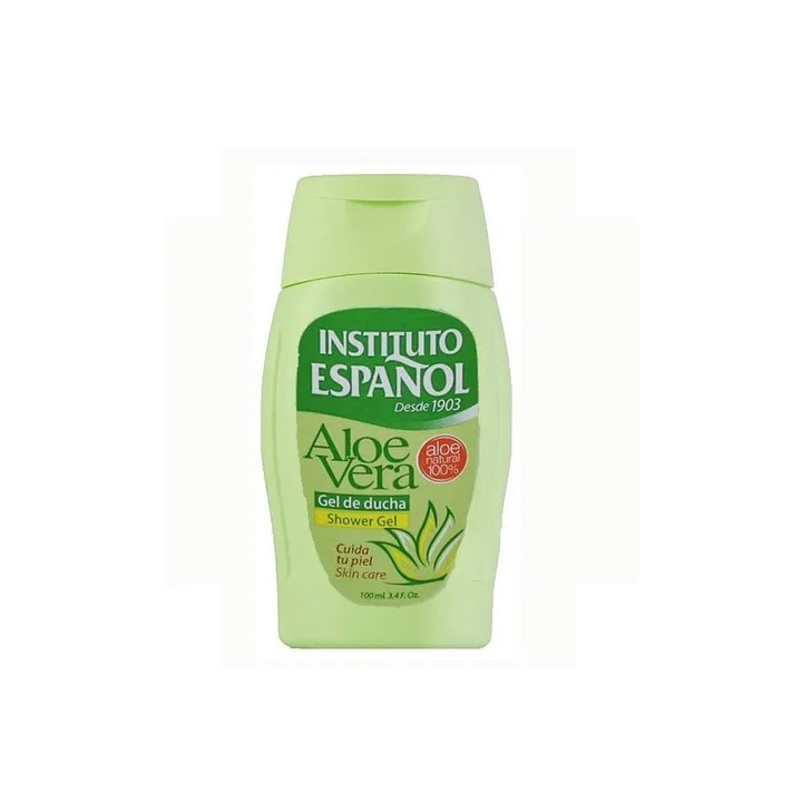 Tusfürdő Aloe Verával, Instituto Español, Zöld, 100ml