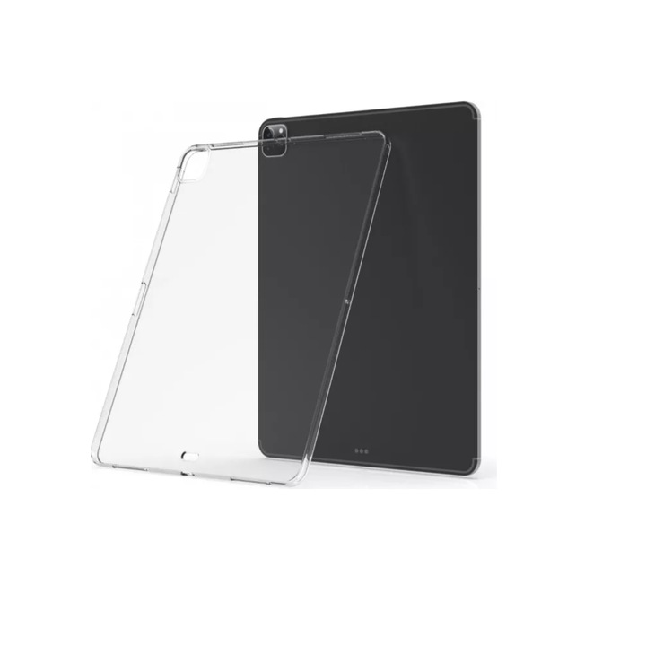 Protectie superioara din silicon pentru Apple iPad Pro 12.9 (2020), transparenta