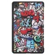 Husa practica tip carte Felman's, piele ecologica, Samsung Galaxy Tab A7 10.4 inch 2020 T500/T505, model graffiti, multicolor
