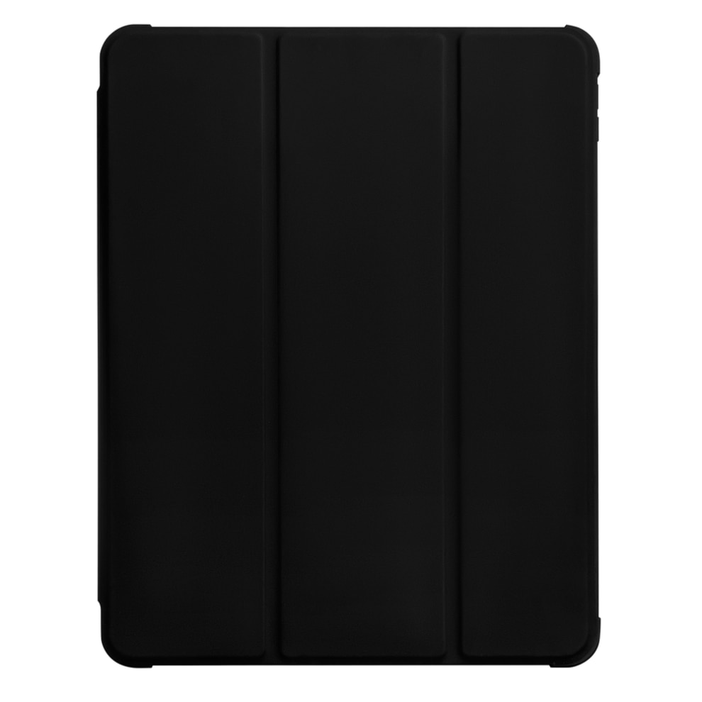 Husa de protectie cu suport pentru Pen, compatibila cu Apple iPad Pro 12.9 2018/2020/2021, in culoarea neagra, cu capac rabatabil