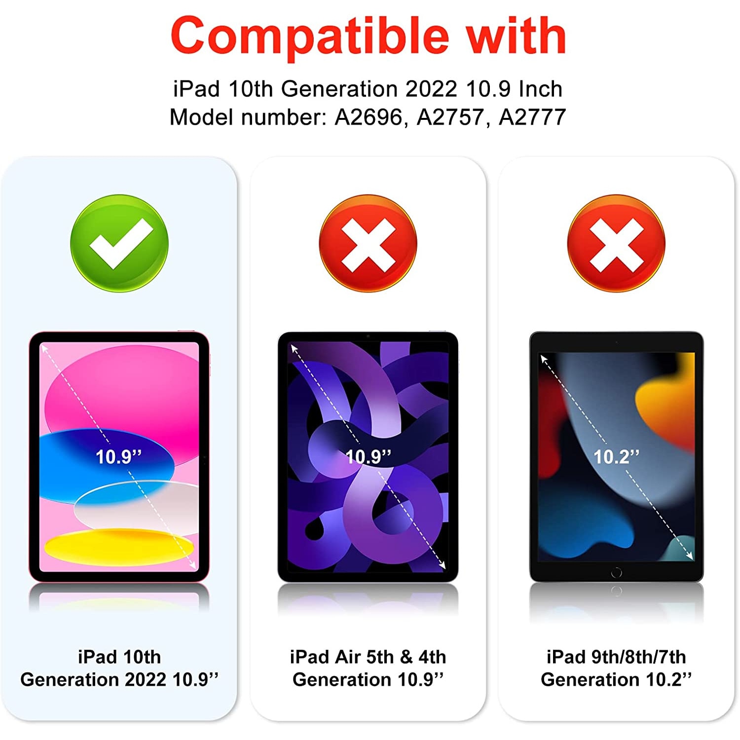 Husa de protectie pentru Apple iPad 10, 10.9 inch 2022, cu stand stil fluture si suport pentru stylus, robusta, rezistenta la socuri, multicolor