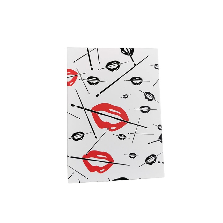 Mini kozmetikai tükör MyAgenda, hordozható, modern design, fehér, 15x10x1 cm, Doty®️
