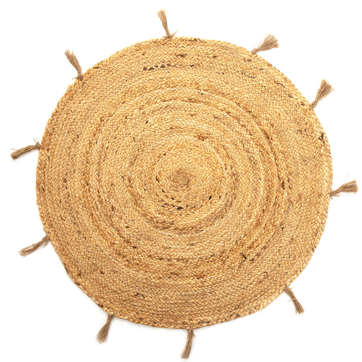 Covoras rotund, Homla, Iuta, 80 cm, Maro - eMAG.ro