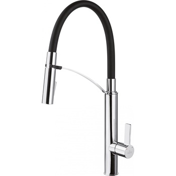 Baterie bucatarie inalta cu dus extensibil culoare negru crom BGB B720 Baterie bucatarie inalta cu dus extensibil culoare negru crom BGB B720