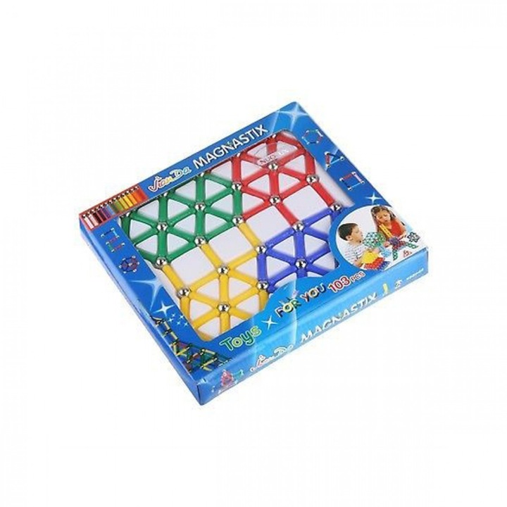 Set bile magnetice, 103 bucati, Jucarie pentru copii
