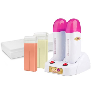 Kit Epilare Incalzitor Roll On DUBLU + Ceara + Hartie Epilat Roz Kit Epilare Incalzitor Roll On DUBLU + Ceara + Hartie Epilat Roz