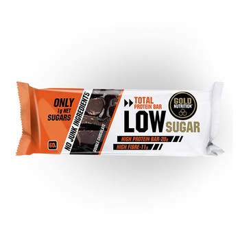 Baton proteic, GoldNutrition, PROTEIN BAR LOW SUGAR CIOCOLATA EXTRA, 60gr Baton proteic, GoldNutrition, PROTEIN BAR LOW SUGAR CIOCOLATA EXTRA, 60gr