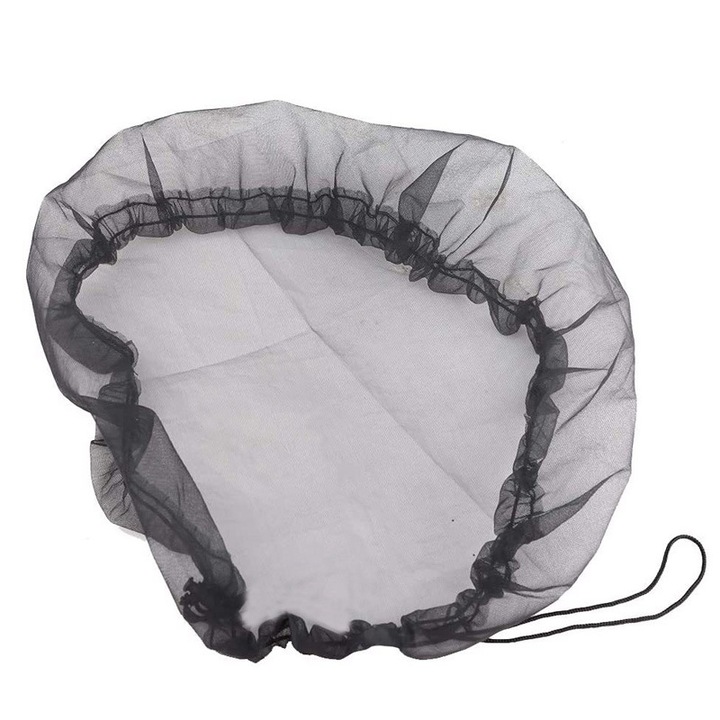 Husa protectie butoi ploaie Sunmostar, plasa anti-insecte, negru, 95cm