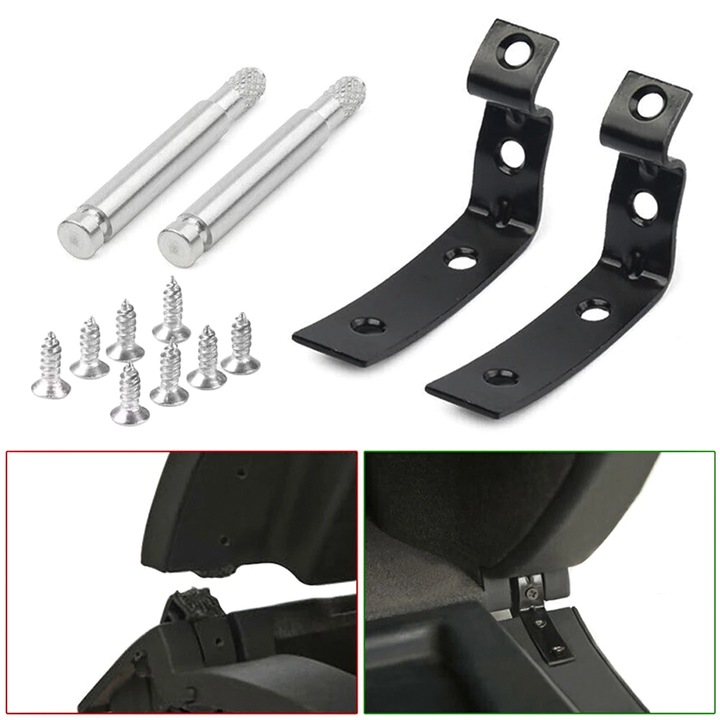 Autó zsanérok, Audi A4 B6/B7, A3 8P, A8 4E modellekhez, Javítókészlet, Fém, Kiváló minőségű, Fekete