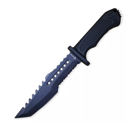 Cutit tactic de vanatoare, Foxter, Otel inoxidabil, 31 cm, Negru