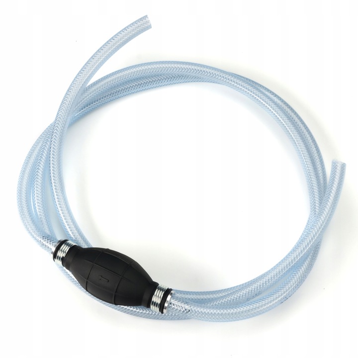 Kézi üzemanyag szivattyú, 8mm, 200cm, gumi/alumínium