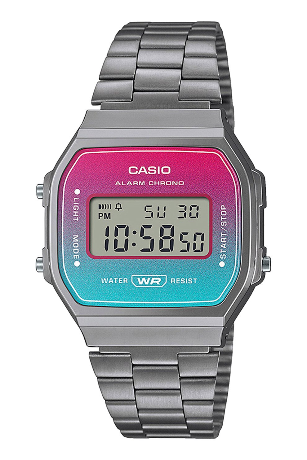 Casio, Ceas digital unisex, Argintiu inchis