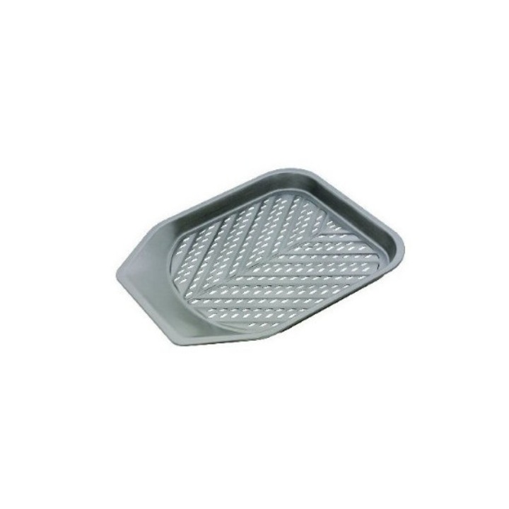 Tava perforata pentru copt, Judge Bakeware, 28 x 28 x 2.5 cm, Gri
