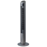 Ventilator turn Trisa Fresh Breeze 9346.43, Telecomanda, Putere 45W, 3 viteze, Inaltime 120 cm, Flux de aer puternic, Negru