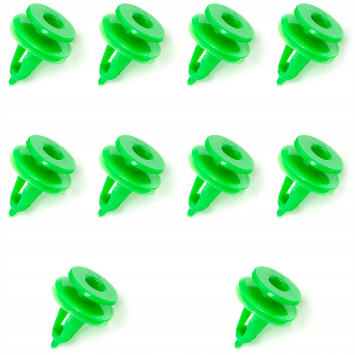 Set 10 clipsuri tapiterie, Compatibil cu Jeep Grand/Cherokee/Dodge, Verde