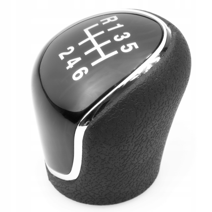 Топка за скоростен лост, Съвместим с Peugeot 4007/Citroen C-Crosser, Черен/Бял