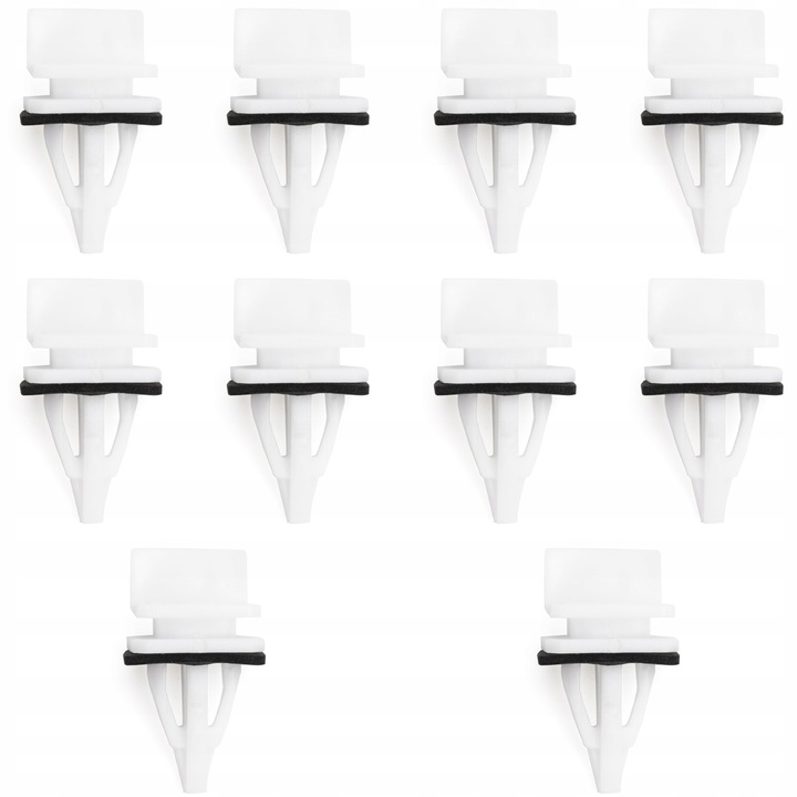 10 darab küszöbcsipesz készlet, kompatibilis Honda Accord/Civic/CR-V, fehér/fekete