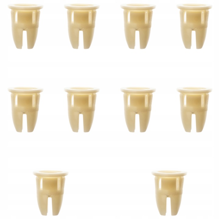 10 db rögzítőkapcsos készlet, Mercedes-Benz W201/W202/W203 kompatibilis, krémszínű