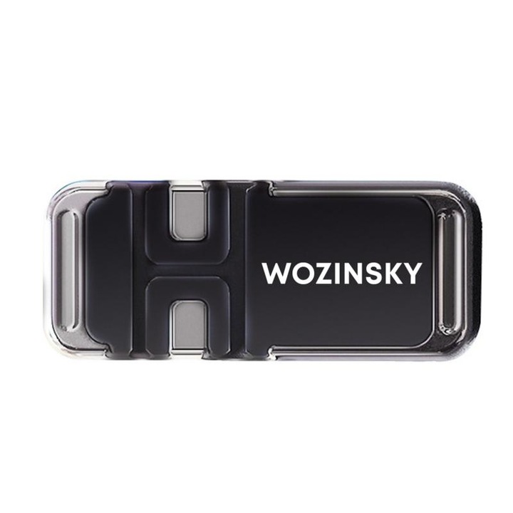 Универсална стойка за телефон с органайзер за кабели WOZINSKY WMCDO-B1, Магнитна, Черна