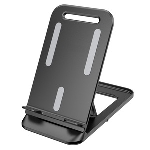 Suport universal tableta si telefon Foldable Stand, Ajustabil, Negru