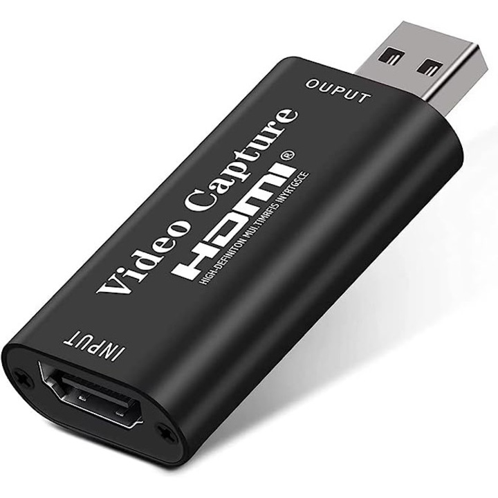 Adaptor video, Mokeum, USB/HDMI, 1080P, Negru