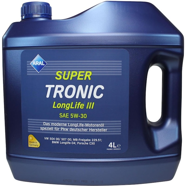 ARAL SUPER TRONIC LONGLIFE III 5W30 4L motorolaj